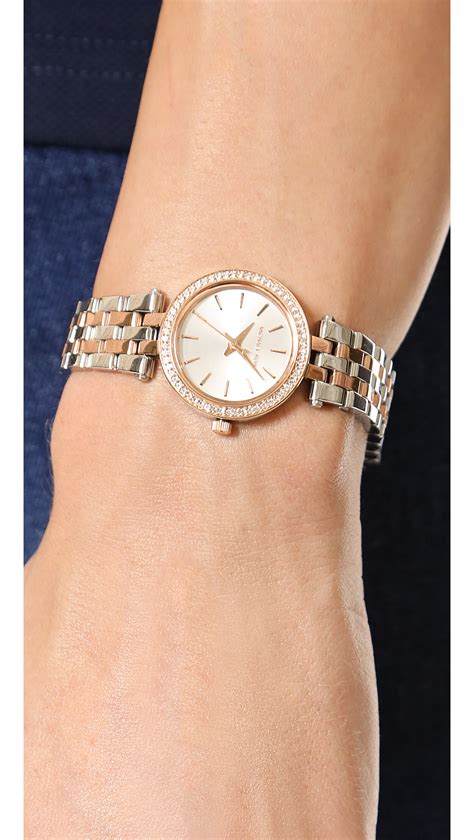 michael kors women's darci rose|Michael Kors petite darci watch.